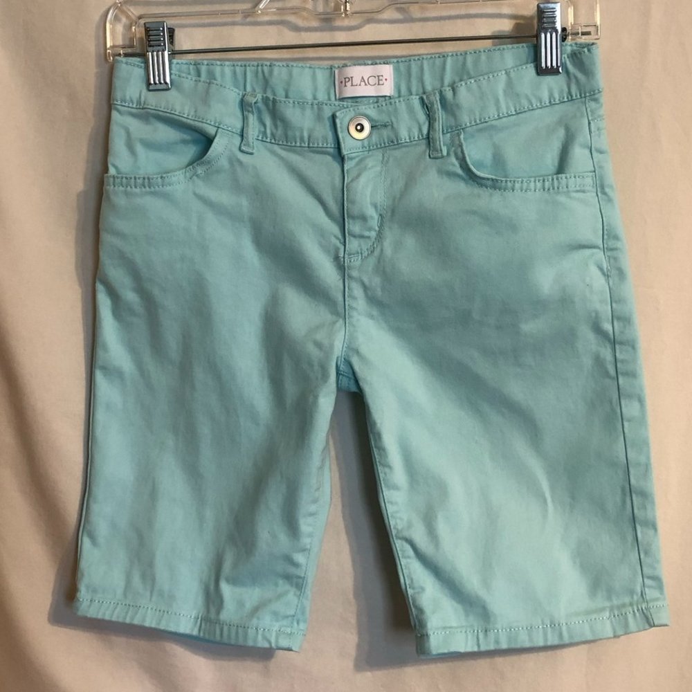 Children's Place Pastel Teal Shorts Girls Size 8 Plus